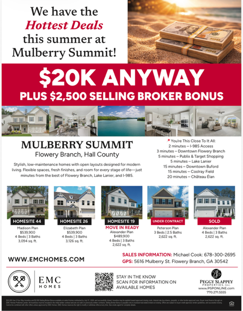 Hottest Summer Savings at Mulberry Summit: Flowery Branch