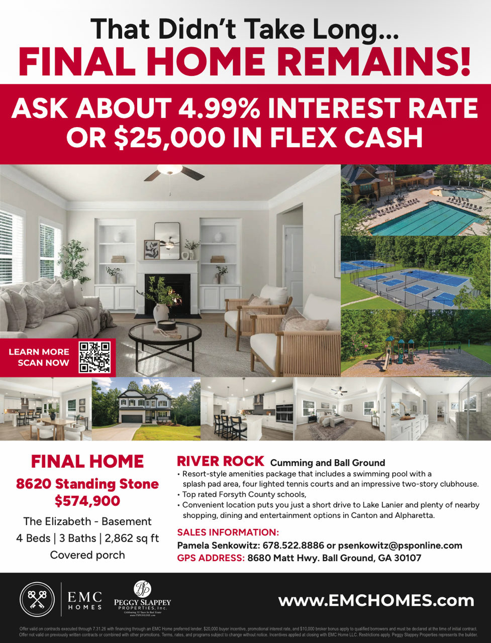 Just One Home Remains at River Rock!